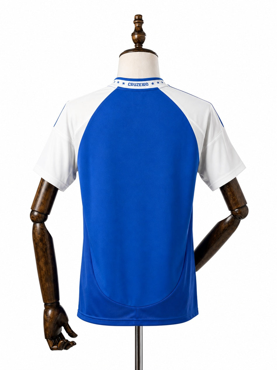 Cruzeiro Women Home Jersey back wood mannequin white background