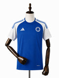 Cruzeiro Women Home Jersey front wood mannequin white background