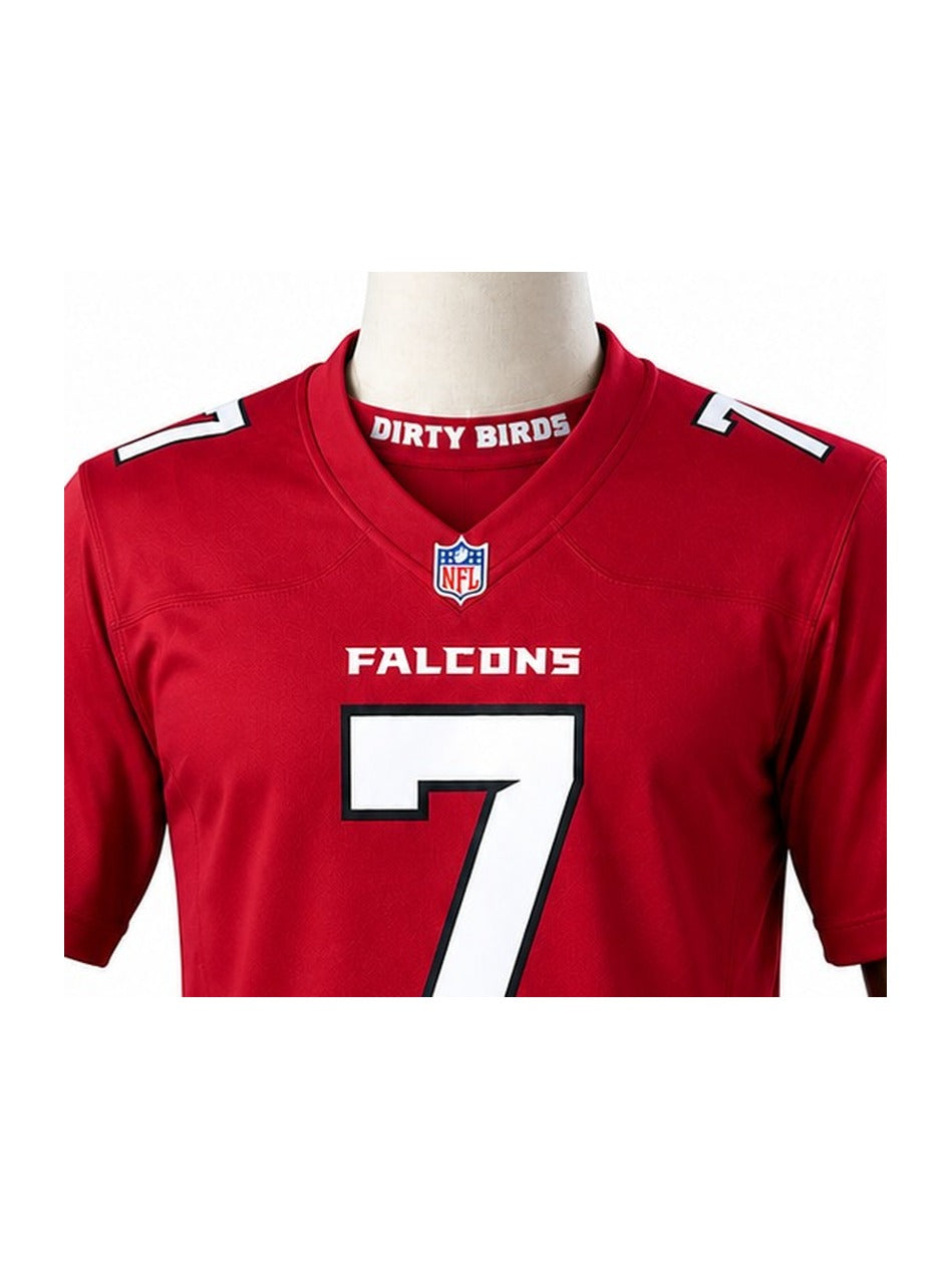Camisa Atlanta Falcons Home (Titular) NFL detalhe escudo manequim fundo branco