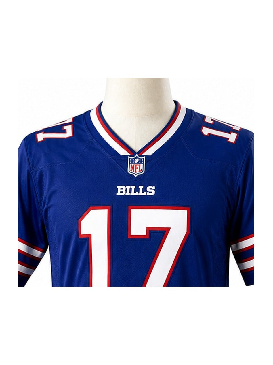 Camisa Buffalo Bills Home (Titular) NFL detalhe escudo manequim fundo branco