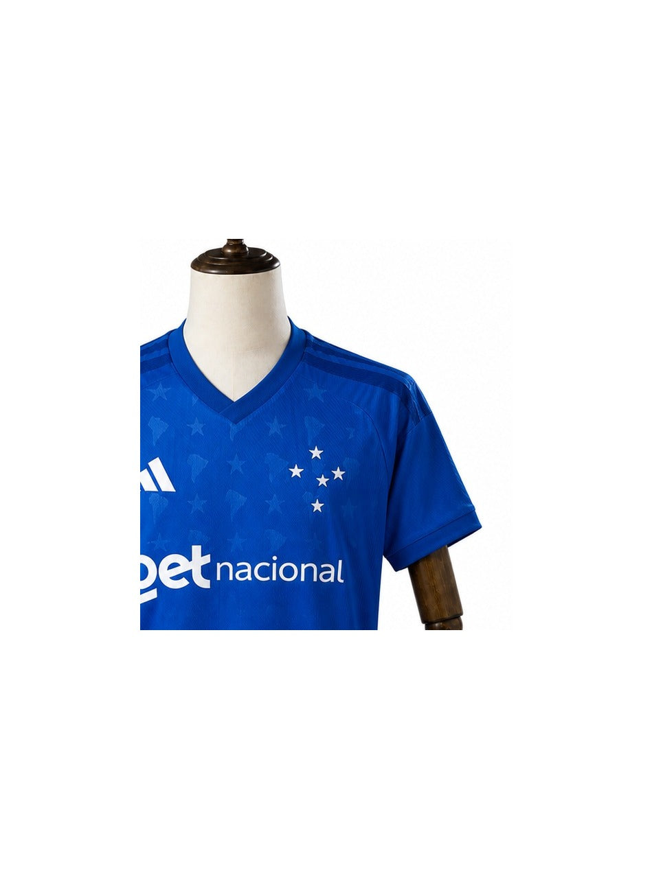 Camisa Cruzeiro – 1º Uniforme Jogador 2026 detalhe escudo fundo branco padronizado