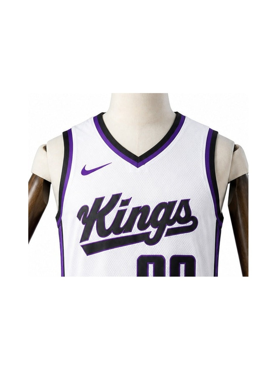 Camiseta NBA Sacramento Kings - 1ª Camisa (Home) detalhe escudo fundo branco padronizado