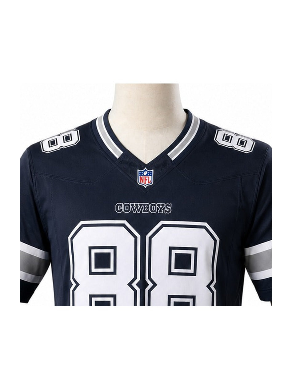 Camisa Dallas Cowboys Home (Titular) NFL detalhe escudo manequim fundo branco
