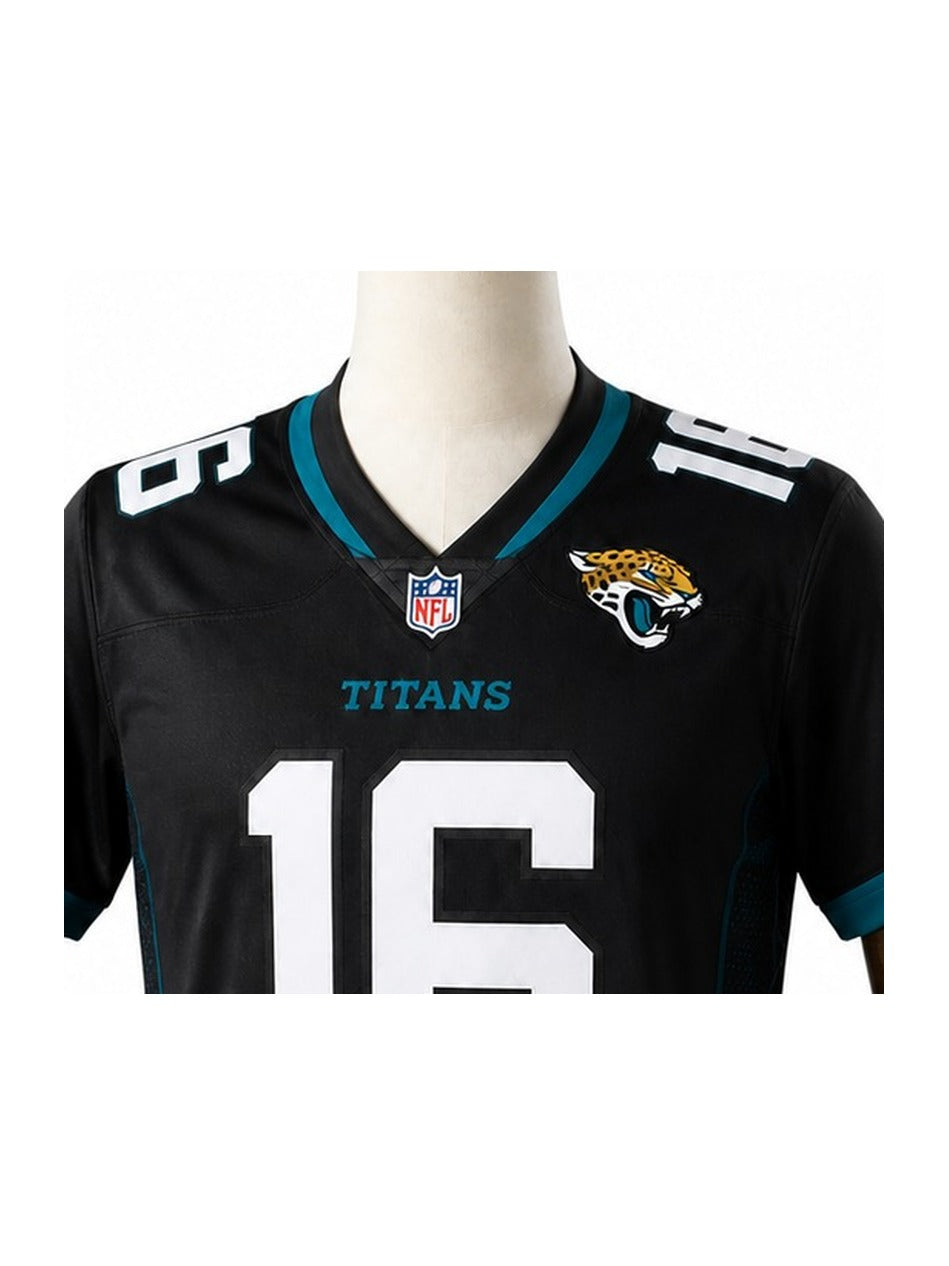 Camisa Jacksonville Jaguars Home (Titular) NFL detalhe escudo manequim fundo branco