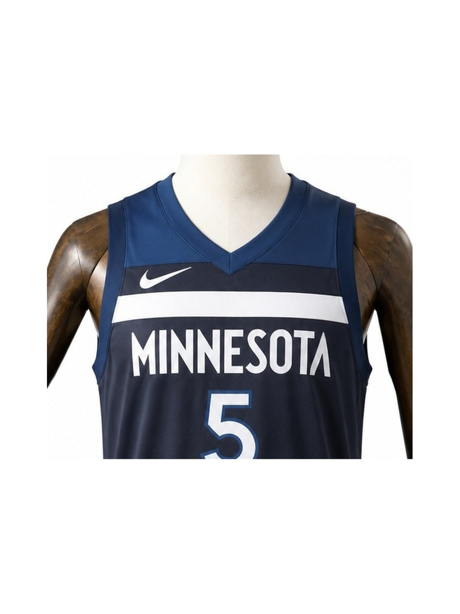 Camiseta NBA Minnesota Timberwolves - 1ª Camisa (Home) detalhe escudo fundo branco padronizado