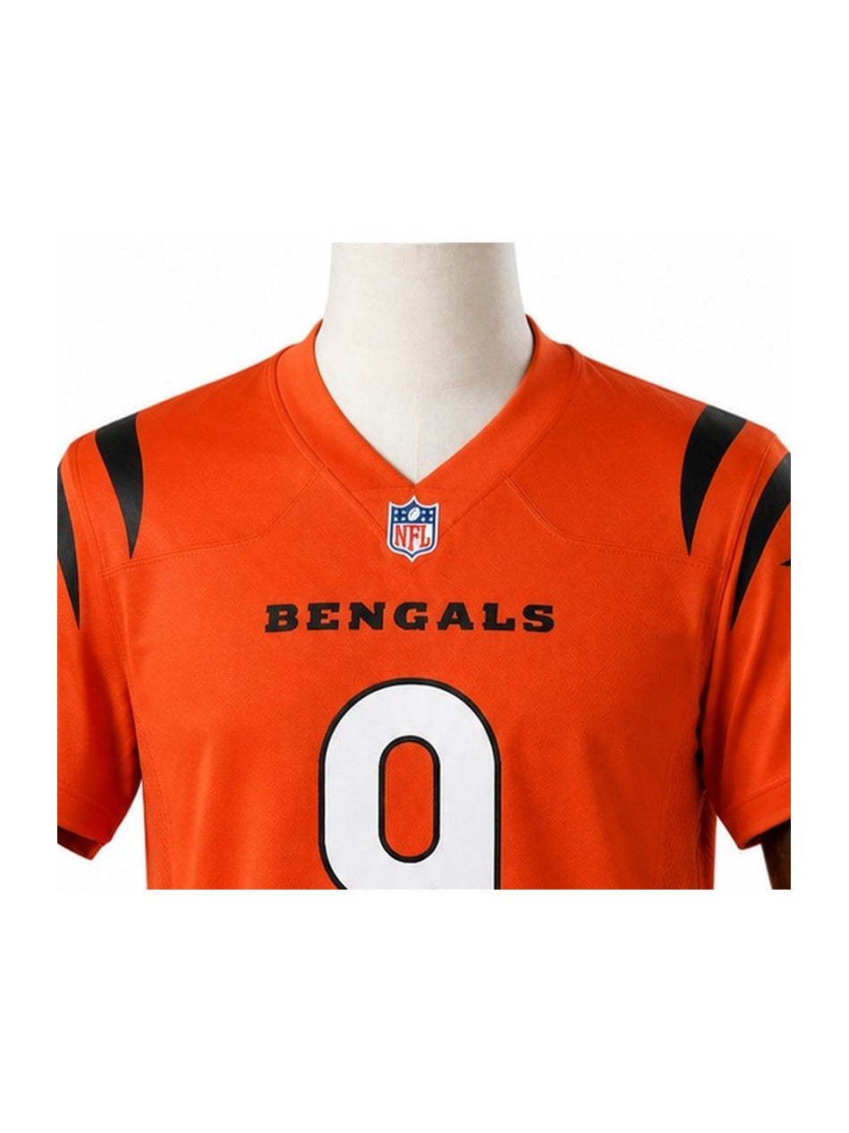 Camisa Cincinnati Bengals Home (Titular) NFL detalhe escudo manequim fundo branco