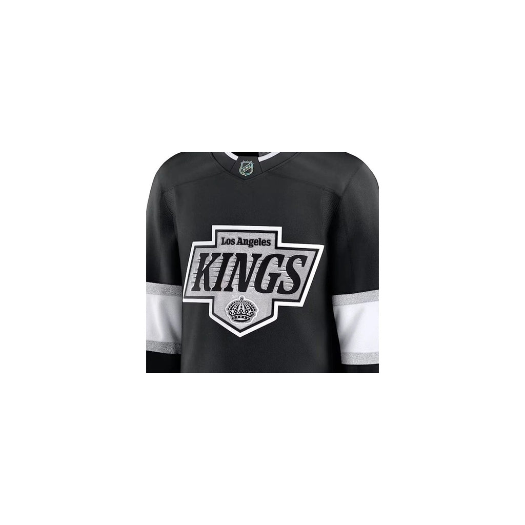 Los Angeles Kings NHL Jersey – Home & Away detalhe escudo real web fundo branco