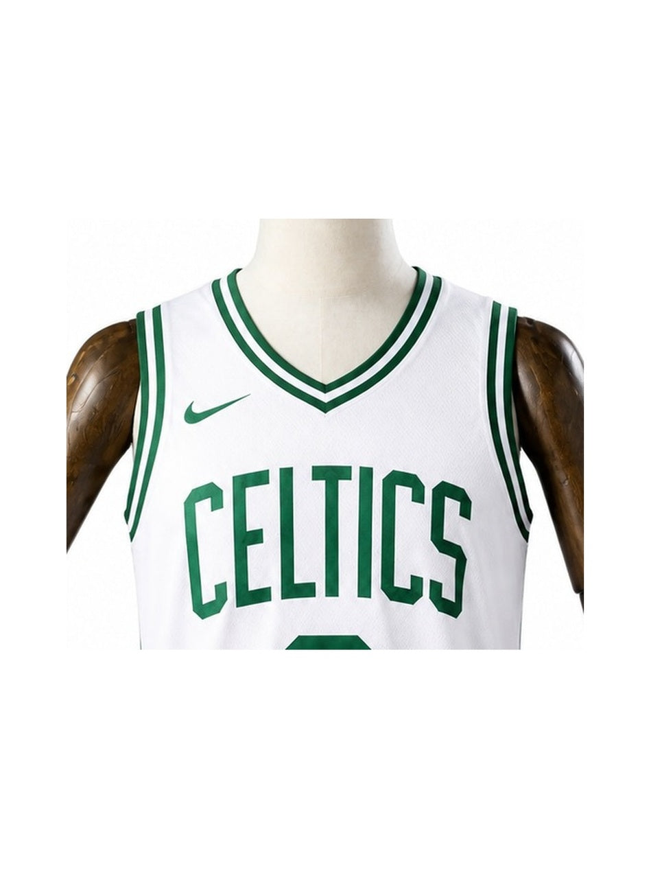 Camiseta NBA Boston Celtics - 2ª Camisa (Away) detalhe escudo fundo branco padronizado