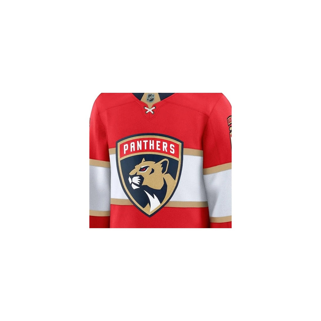 Florida Panthers NHL Jersey – Home & Away detalhe escudo real web fundo branco