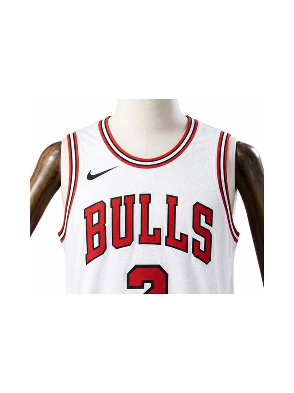 Camiseta NBA Chicago Bulls - 2ª Camisa (Away) detalhe escudo fundo branco padronizado