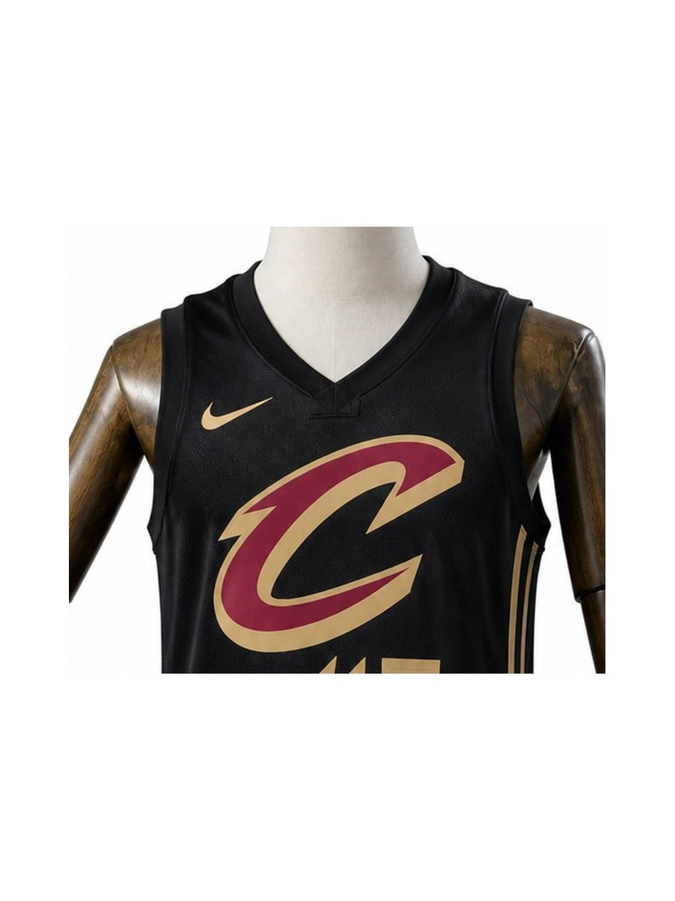 Camiseta NBA Cleveland Cavaliers - 1ª Camisa (Home) detalhe escudo fundo branco padronizado