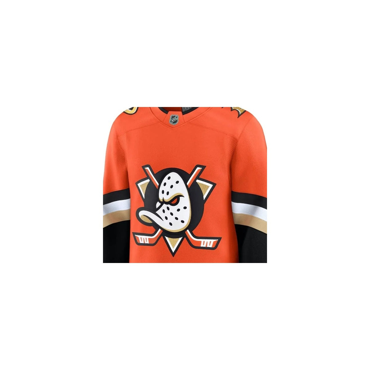Anaheim Ducks NHL Jersey – Home & Away detalhe escudo real web fundo branco
