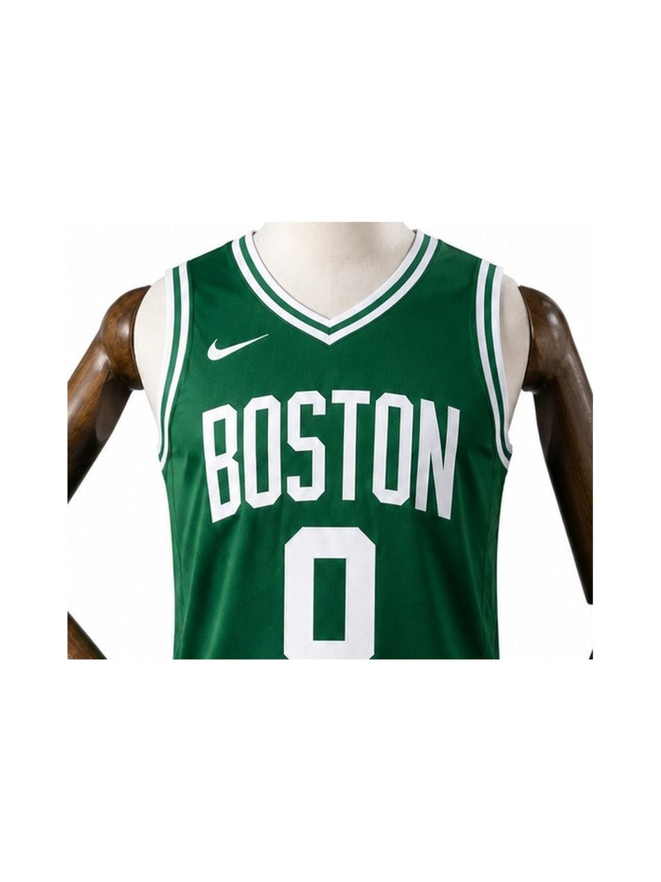 Camiseta NBA Boston Celtics - 1ª Camisa (Home) detalhe escudo fundo branco padronizado