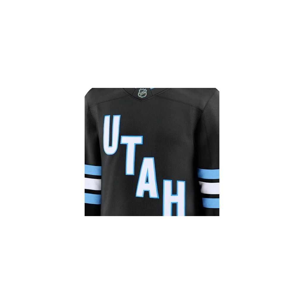 Utah Hockey Club NHL Jersey – Home & Away detalhe escudo real web fundo branco