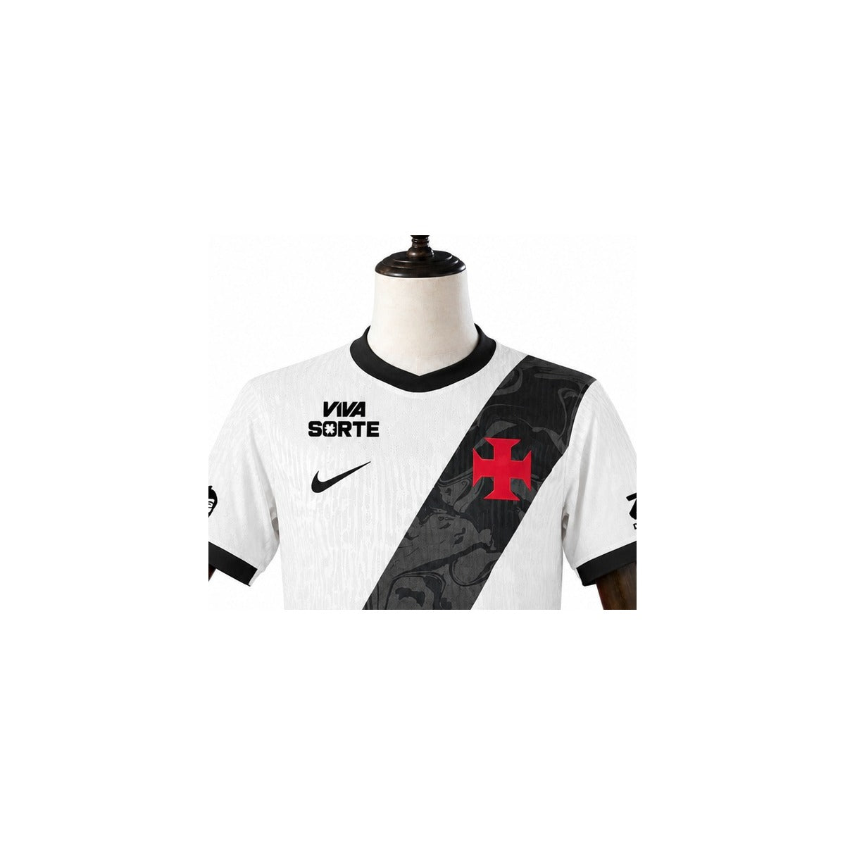 Vasco 2026/27 Away Player Version Jersey detail wood mannequin white background