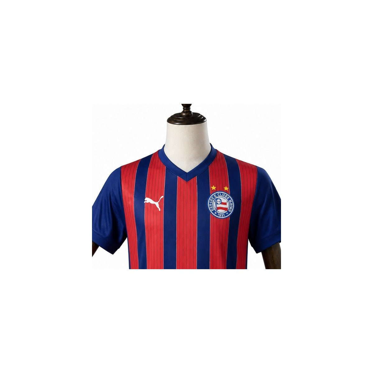 Bahia 2025/26 Away Player Version Jersey detail wood mannequin white background