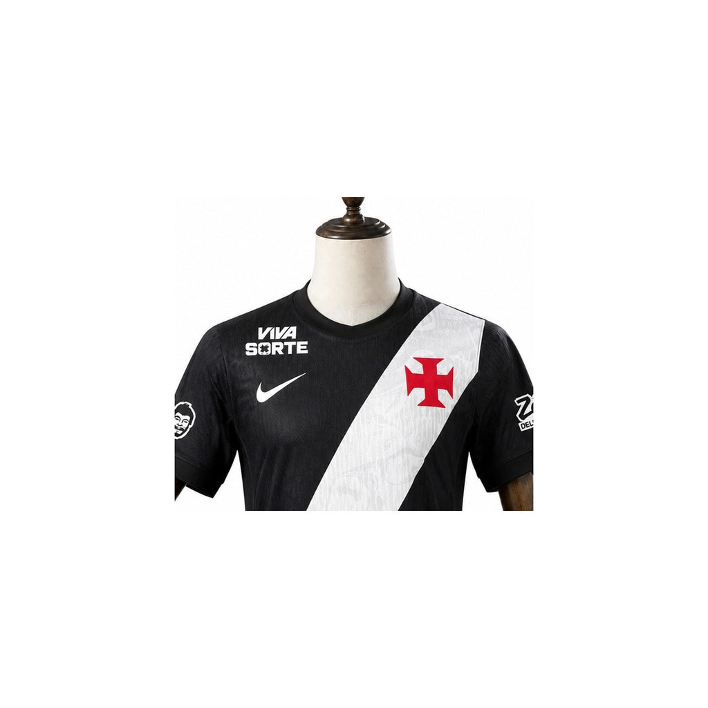 Vasco 2026/27 Home Player Version Jersey detail wood mannequin white background