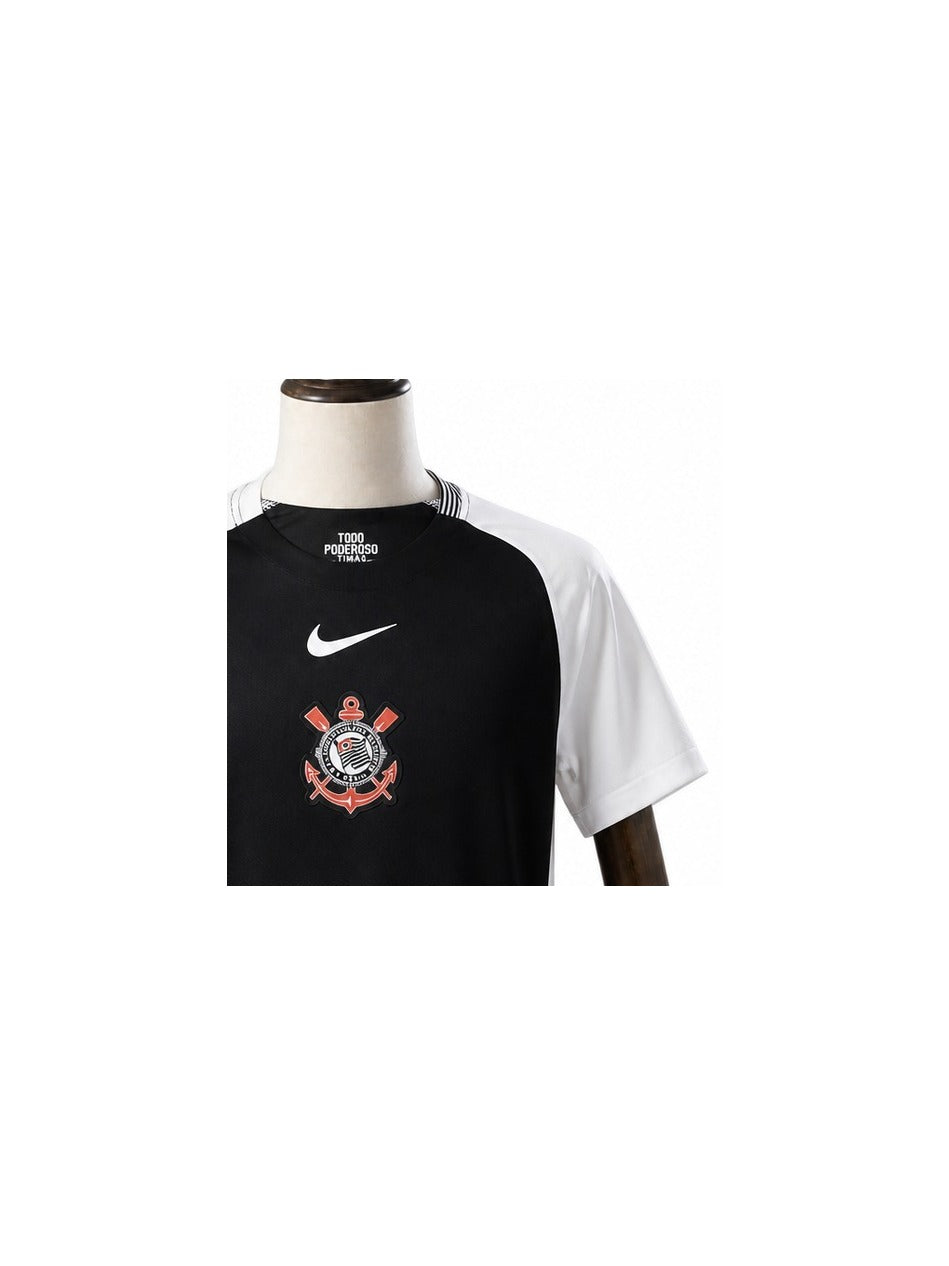 Camisa Corinthians – 2º Uniforme Jogador 2026 detalhe escudo fundo branco padronizado