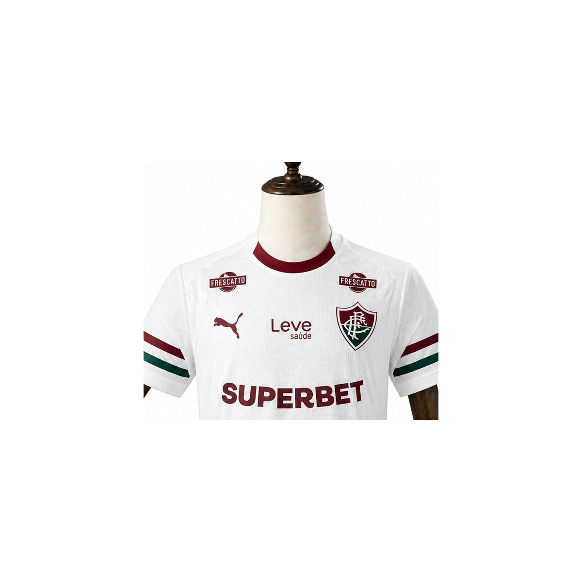 Fluminense 2026/27 Away Player Version Jersey detail wood mannequin white background