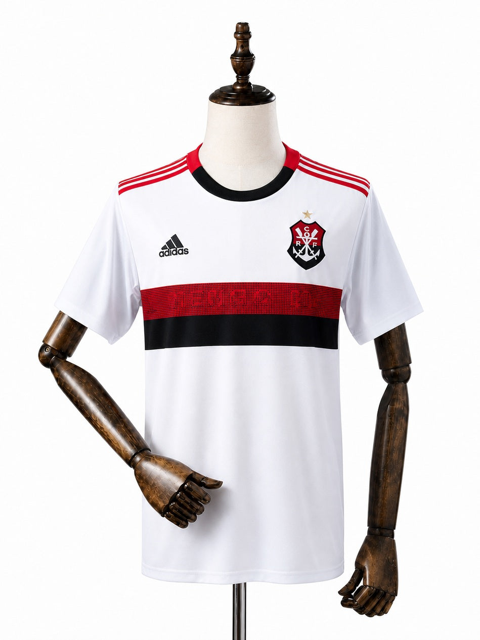 Flamengo 2019/20 Away Retro Jersey front wood mannequin white background