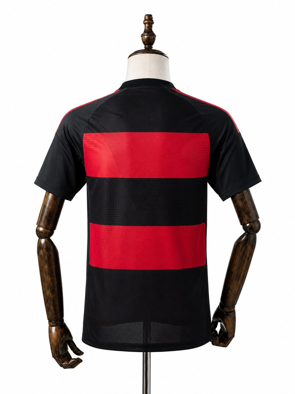 Flamengo 2026/27 Home Jersey Player Edition back wood mannequin white background
