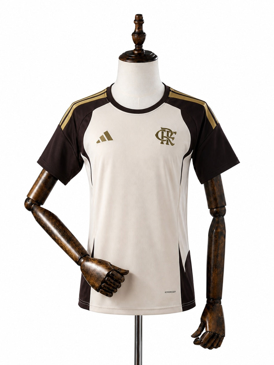 Flamengo 2026/27 Jersey front wood mannequin white background
