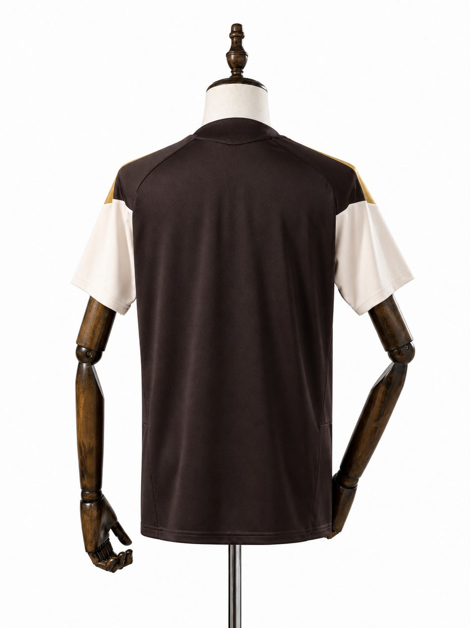 Flamengo 2026/27 Training Jersey Brown back wood mannequin white background