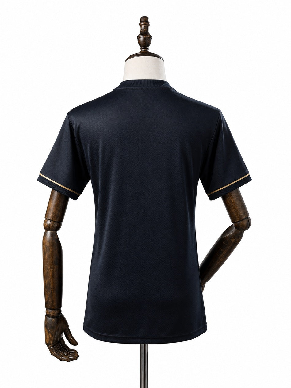 Flamengo 25/26 Women's Special Edition Black Jersey back wood mannequin white background