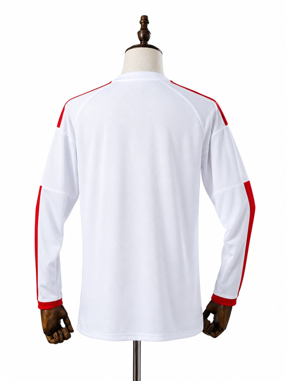 Flamengo 26/27 Away Long Sleeve Jersey back wood mannequin white background