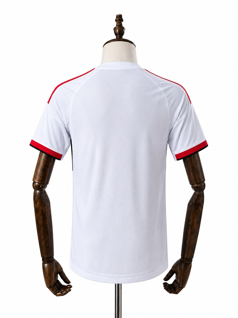 Flamengo 26/27 Away Player Version Jersey back wood mannequin white background