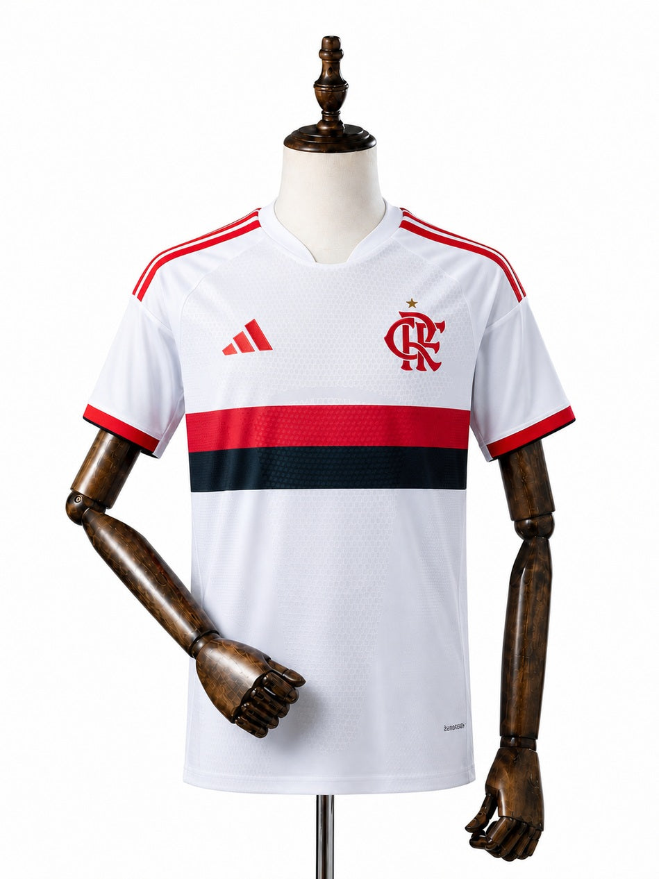Flamengo 26/27 Away Player Version Jersey front wood mannequin white background