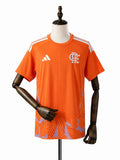 Flamengo 26/27 Goalkeeper Jersey Orange front wood mannequin white background
