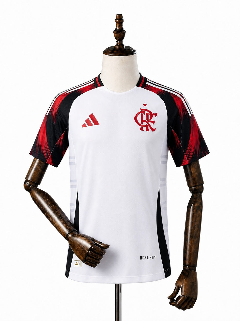 Flamengo Away Player Version Jersey front wood mannequin white background