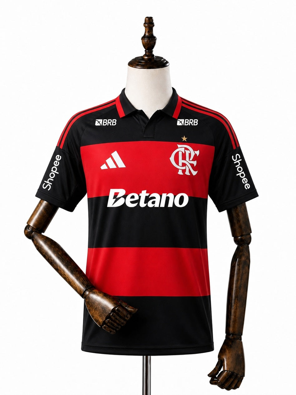 Flamengo CR Flamengo Home Jersey 2026/27 front wood mannequin white background