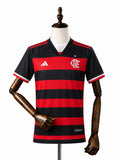 Flamengo CR Flamengo Home Kids Soccer Jerseys Kit 2024/25 front wood mannequin white background