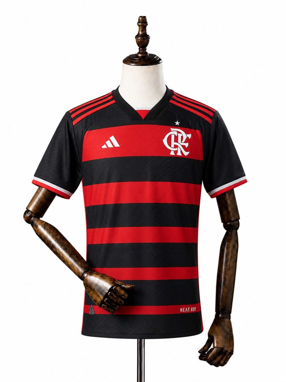 Flamengo CR Flamengo Home Premium Jersey 2024/25 front wood mannequin white background