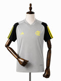 Flamengo Grey Training Women Jersey front wood mannequin white background