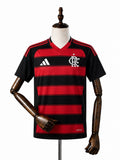 Flamengo home Kids kit front wood mannequin white background
