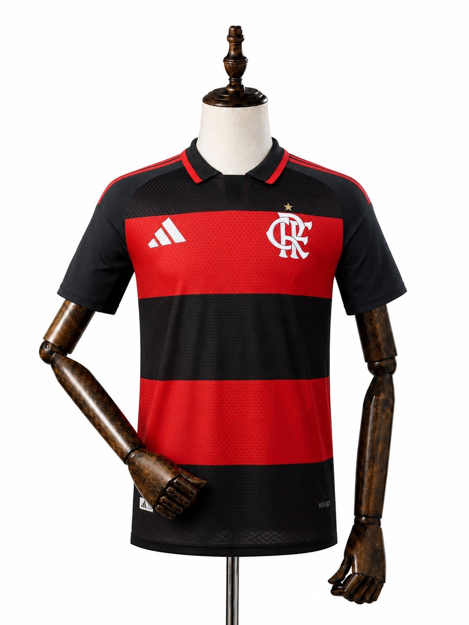 Flamengo Home Player Version front wood mannequin white background