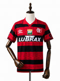 Flamengo Home Retro Jersey front wood mannequin white background