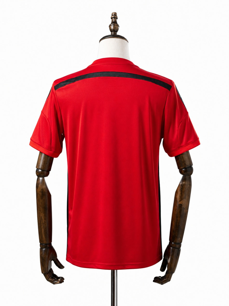 Flamengo Second Away Retro Jersey back wood mannequin white background