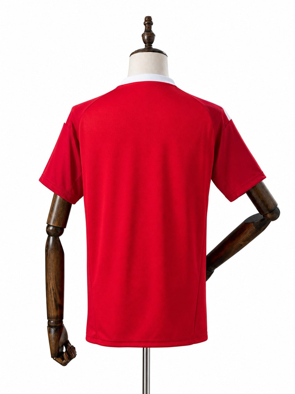 Flamengo Special Edition Red Jersey back wood mannequin white background
