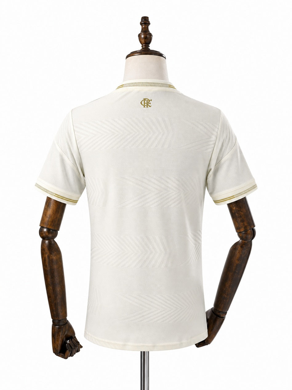 Flamengo third away Player Version Jersey back wood mannequin white background