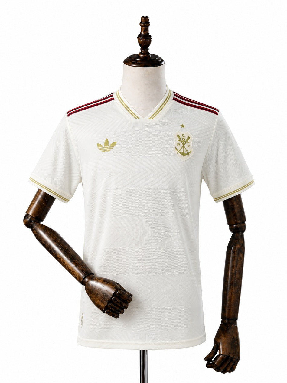Flamengo third away Player Version Jersey front wood mannequin white background