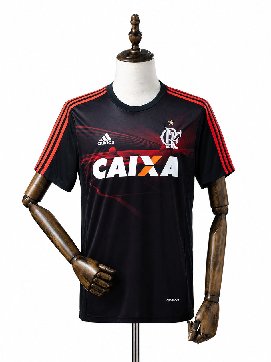 Flamengo Third Away Retro Jersey front wood mannequin white background