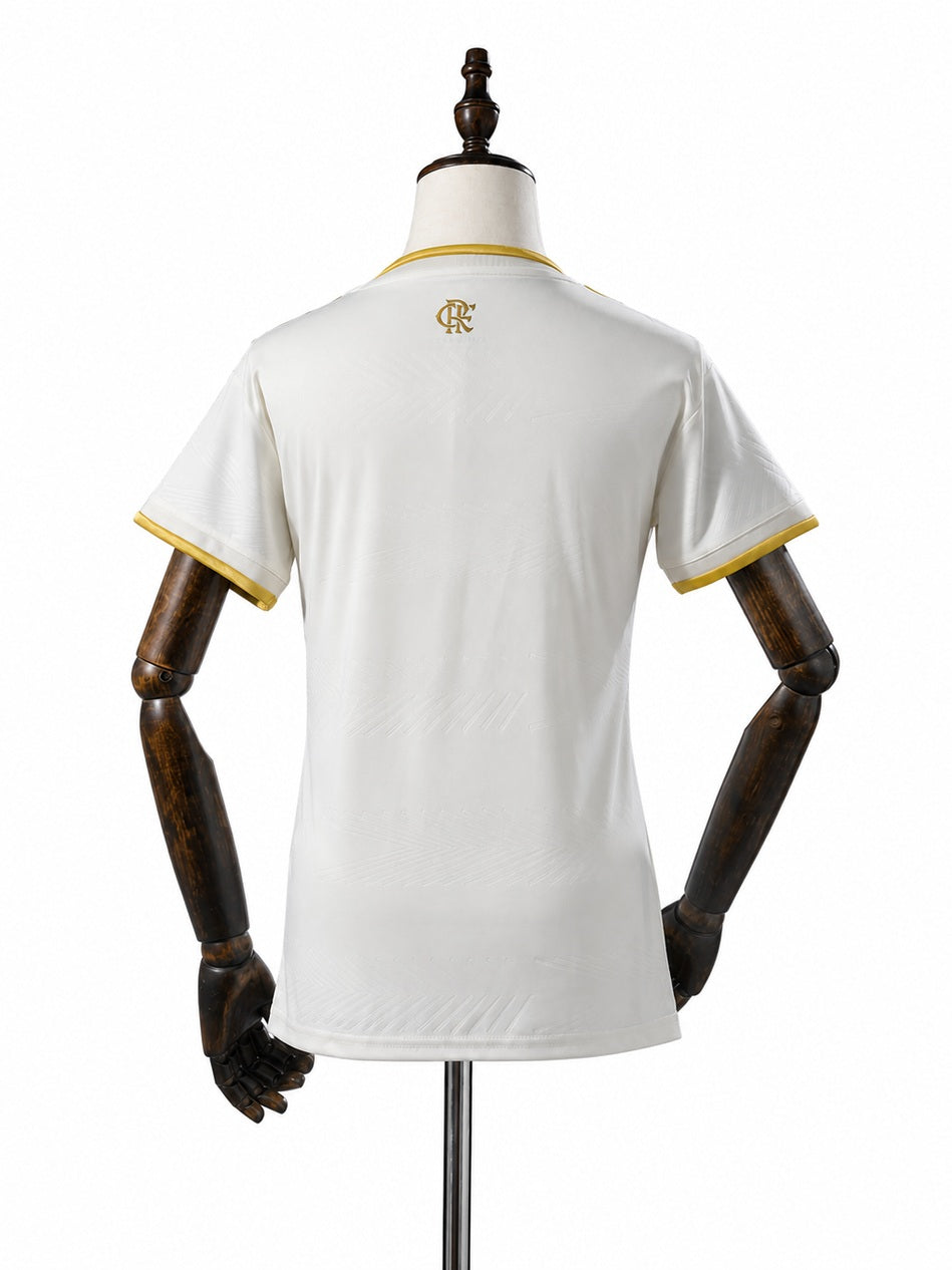 Flamengo Third Away Women Jersey back wood mannequin white background