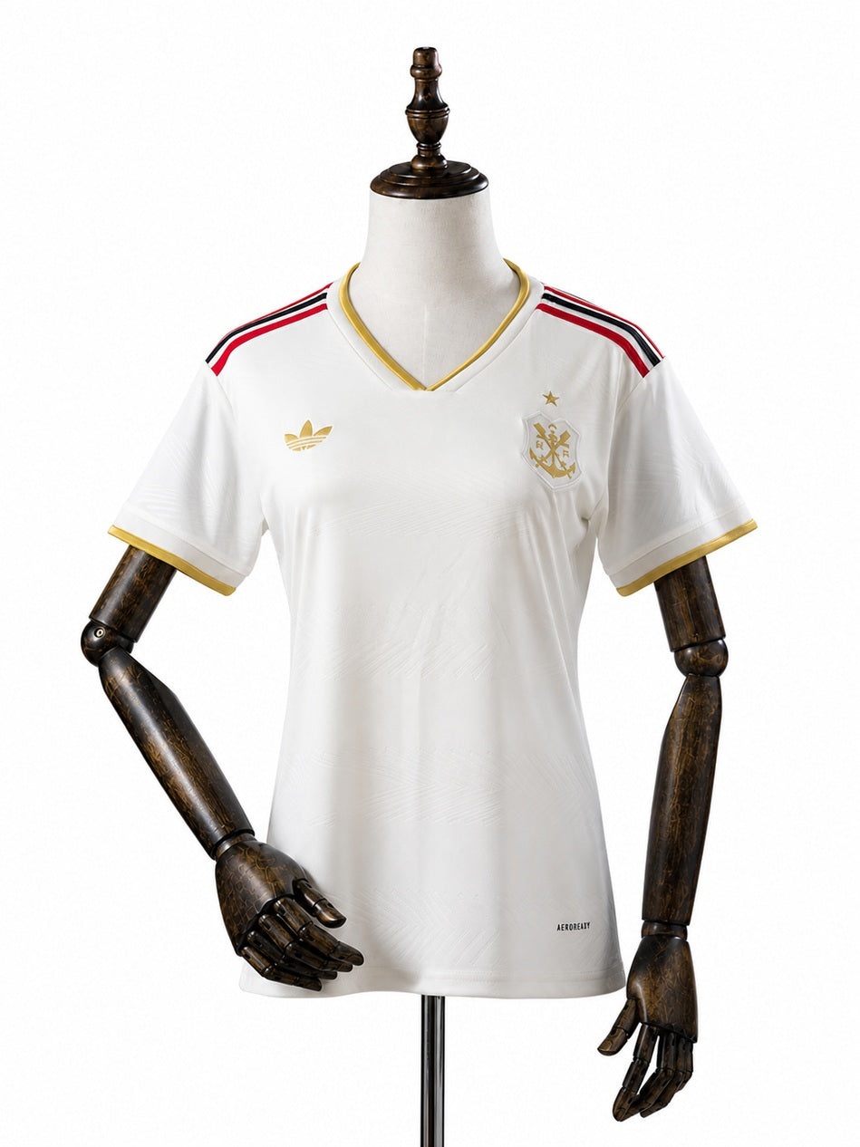 Flamengo Third Away Women Jersey front wood mannequin white background