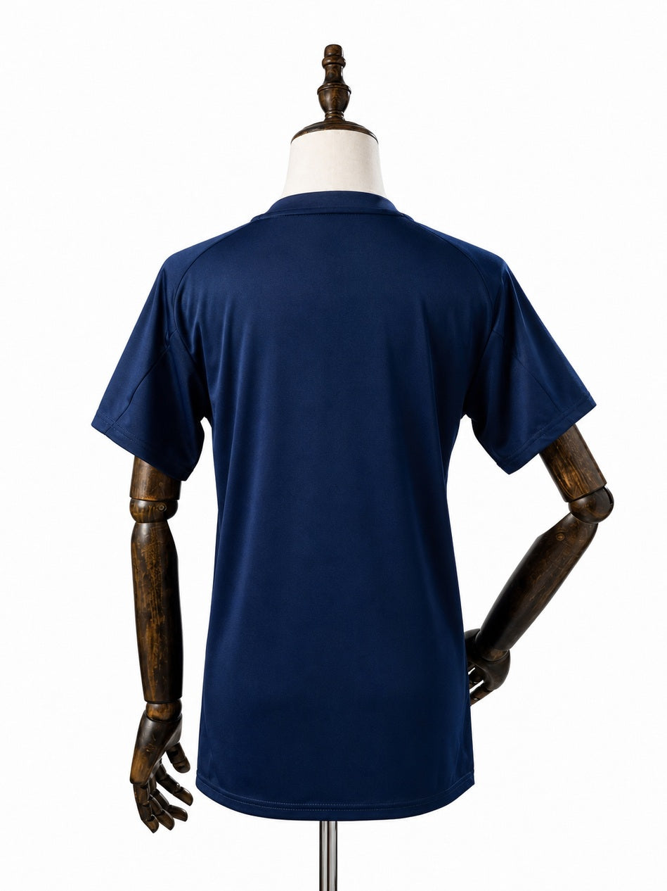 Flamengo Training Women Navy Blue Jersey back wood mannequin white background