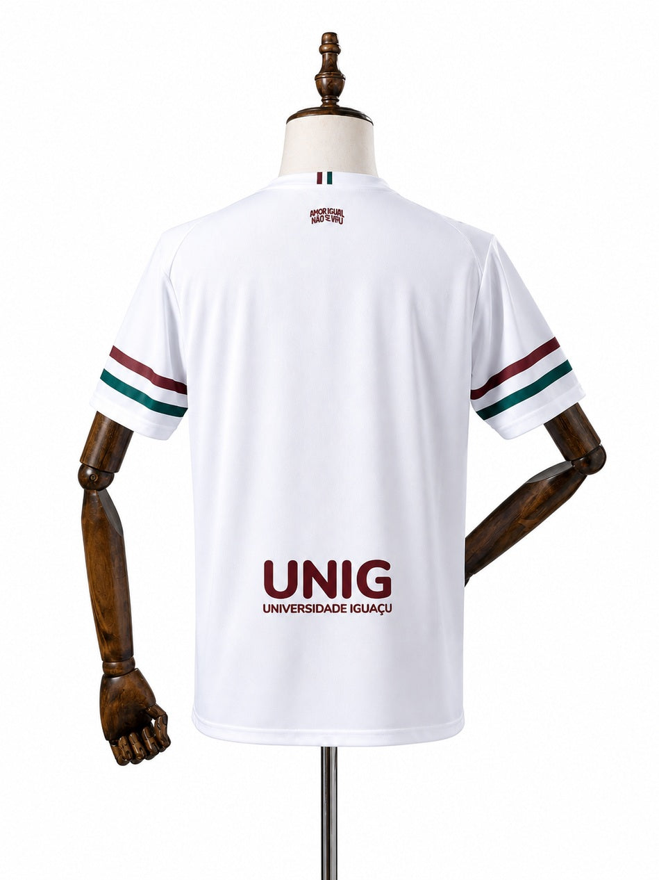 Fluminense 2026/27 Away Sponsor Jersey back wood mannequin white background