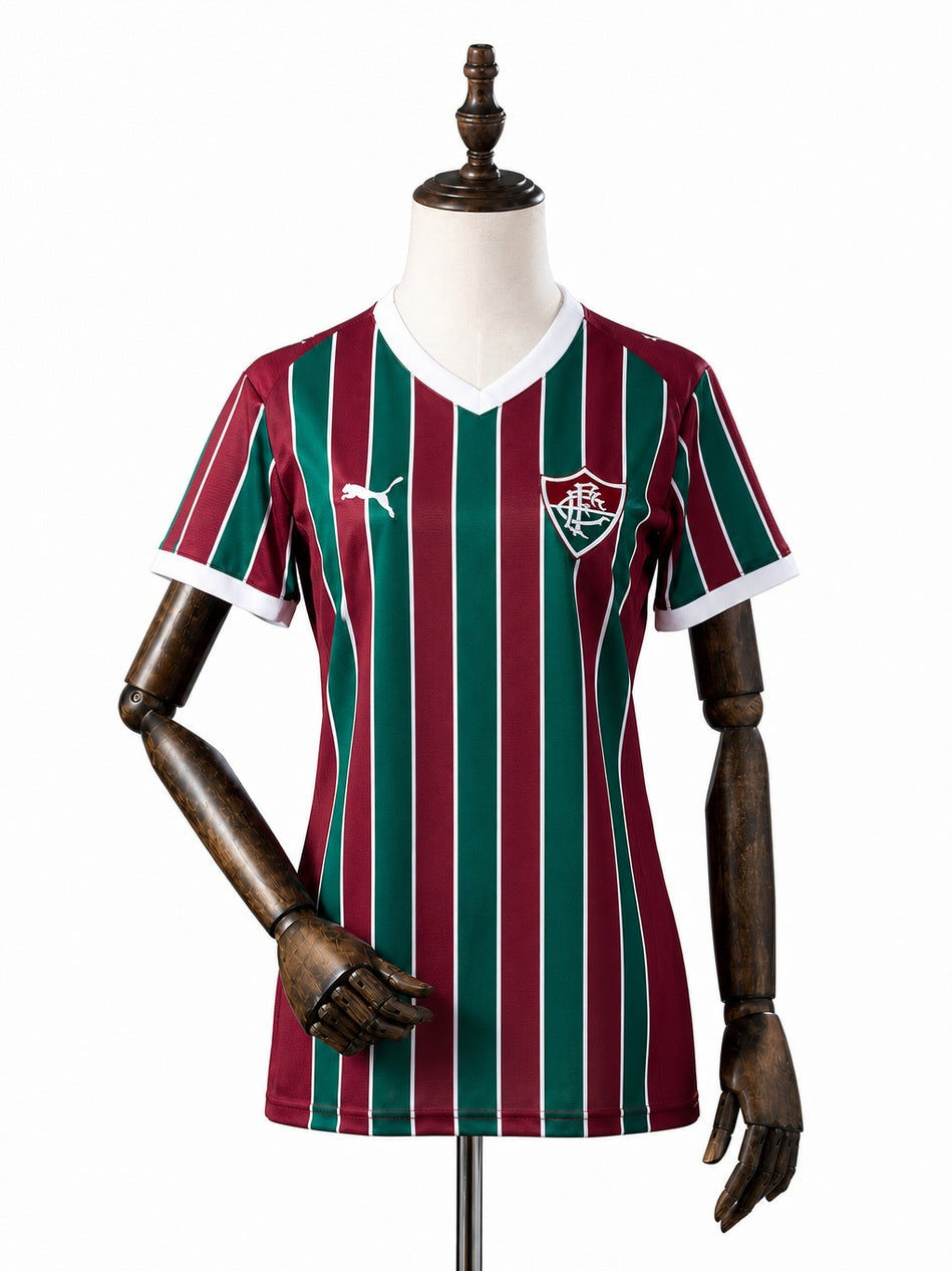 Fluminense 2026/27 Women's Home Jersey front wood mannequin white background